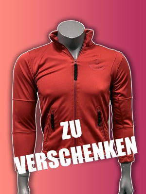 Jacke Rot mit Schullogo XXS